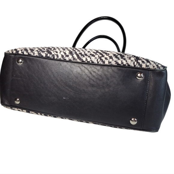 Coach Legacy print Haley satchel black leather - Picture 5 of 12